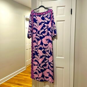 New with tags Lilly Pulitzer floor length tunic dress, size 16.